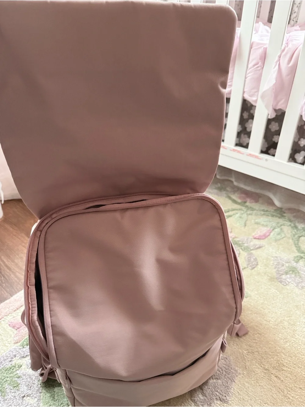 Beis atlas pink diaper bag
